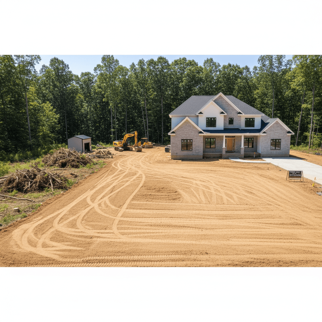 Land clearing and site preparation completed