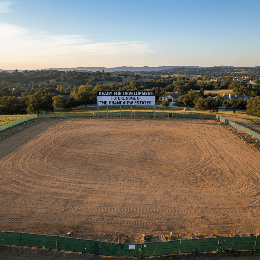 Brush clearing and final grading done